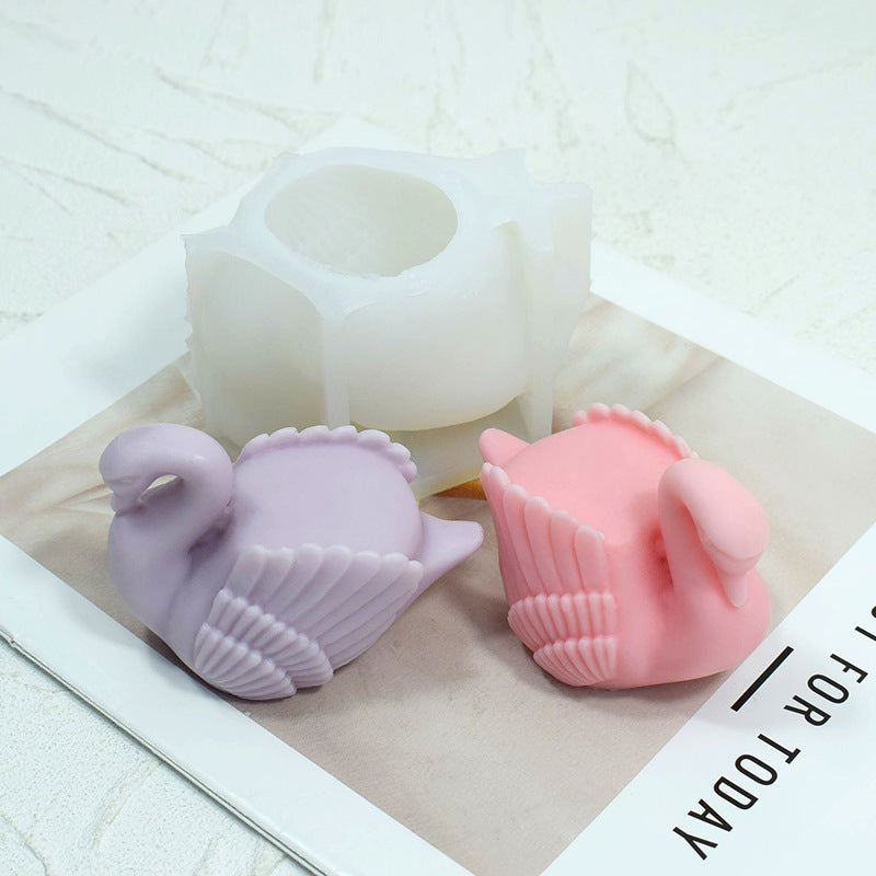 Big Swan Silicone Candle Mold  High-Quality Candle Making Supplies