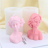 Floral Women Silicone Candle Mold