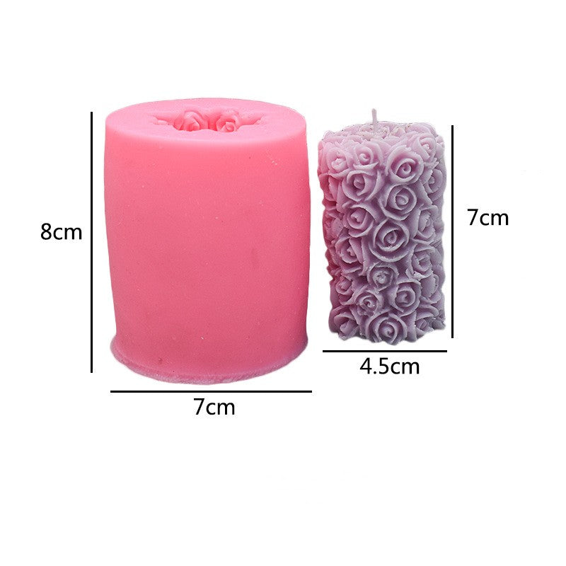 Blooming Romance: Rose Love Aromatherapy Candle Silicone Mold Candles molds