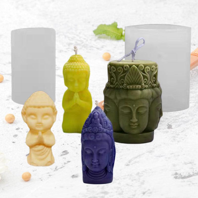 Buddha Statue Candle Silicone Molds Candles molds