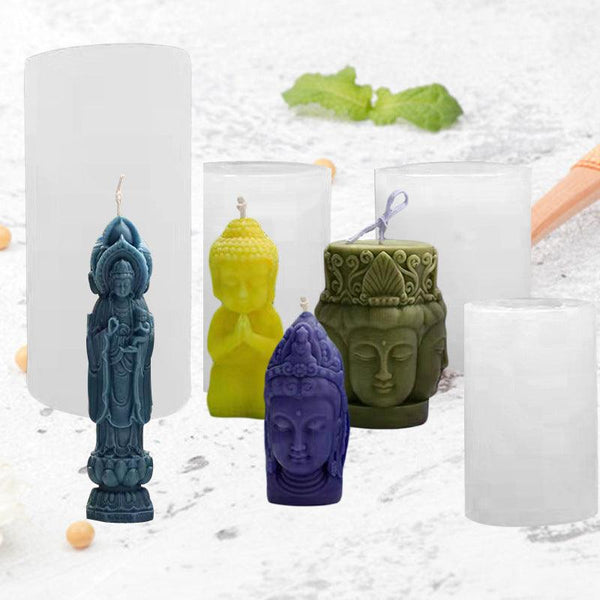 Buddha Statue Candle Silicone Molds Candles molds