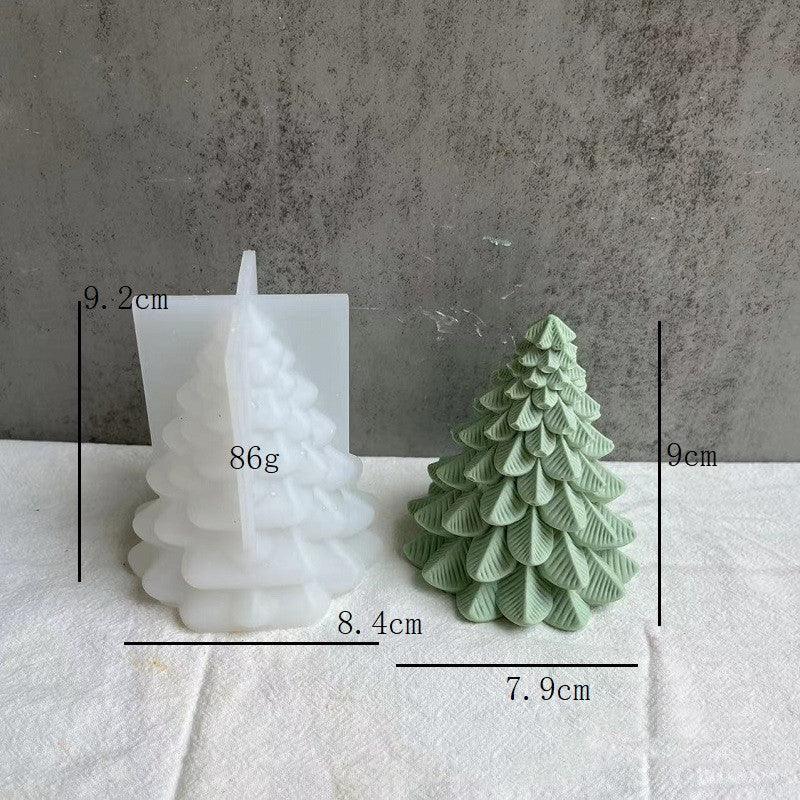 Christmas Tree Incense Candle Mold Three-dimensional Plaster Candles molds