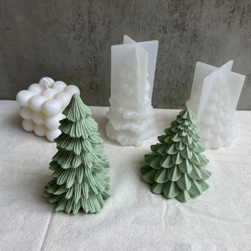 Christmas Tree Incense Candle Mold Three-dimensional Plaster Candles molds