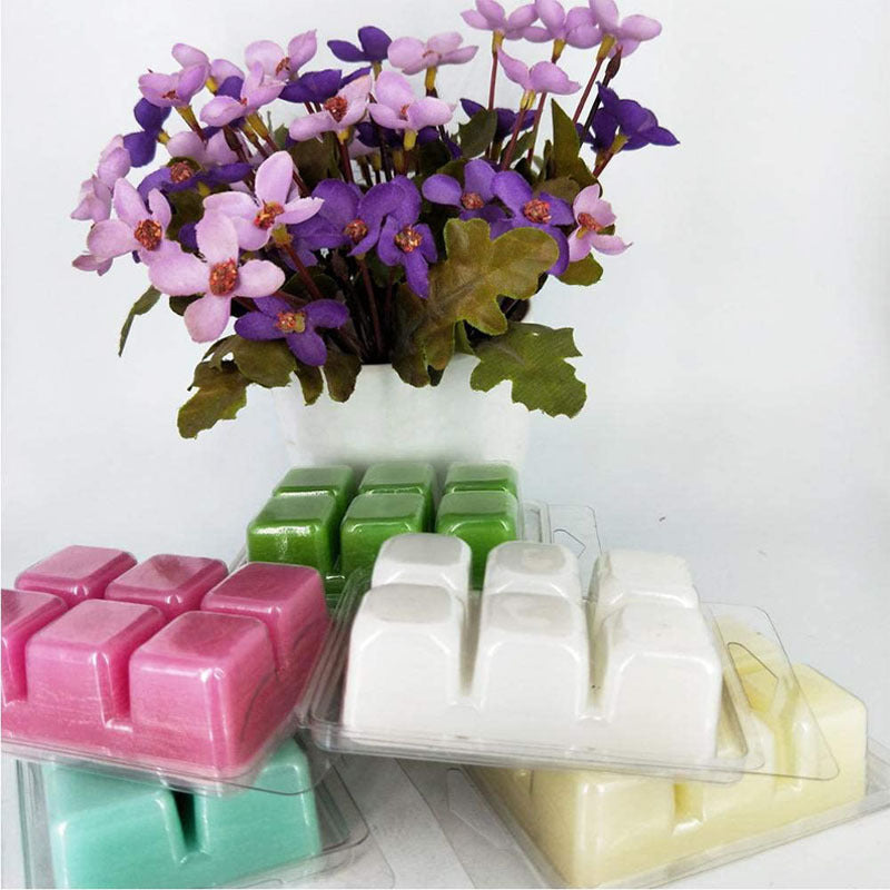 Clamshells Clear Mold & Tray Soap Square Candle-making Plastic Molds Melt Wax Packs Candles molds