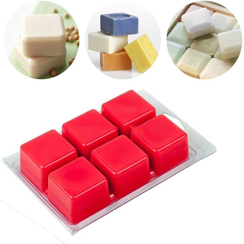 Clamshells Clear Mold & Tray Soap Square Candle-making Plastic Molds Melt Wax Packs Candles molds