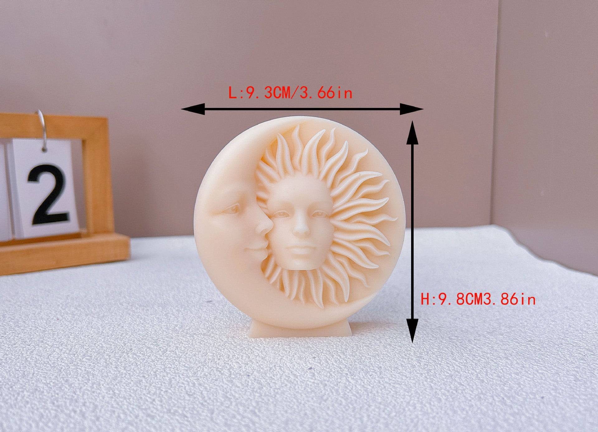 Craft Cosmic Magic with Our Sun and Moon Silicone Candle Mold Candles molds