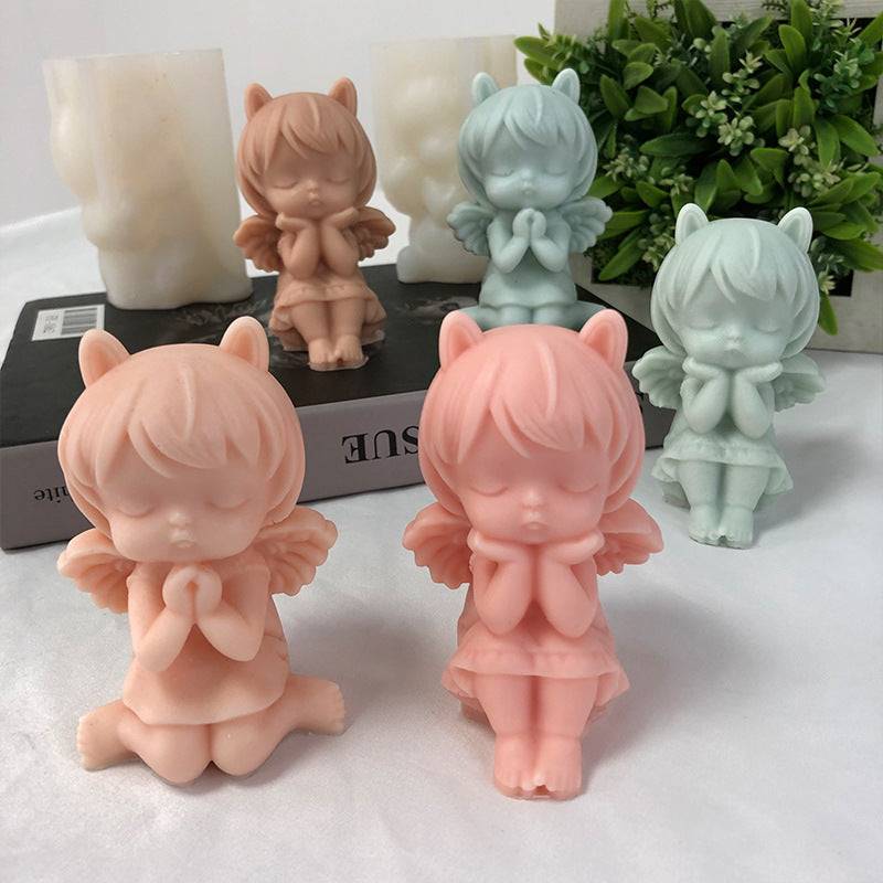 Craft Enchanting Angelic Candles with our Fantasy Angel Girl Candle Molds Candles molds