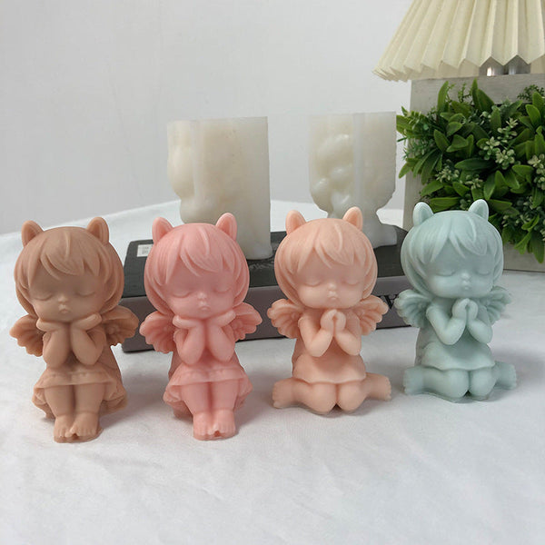 Craft Enchanting Angelic Candles with our Fantasy Angel Girl Candle Molds Candles molds