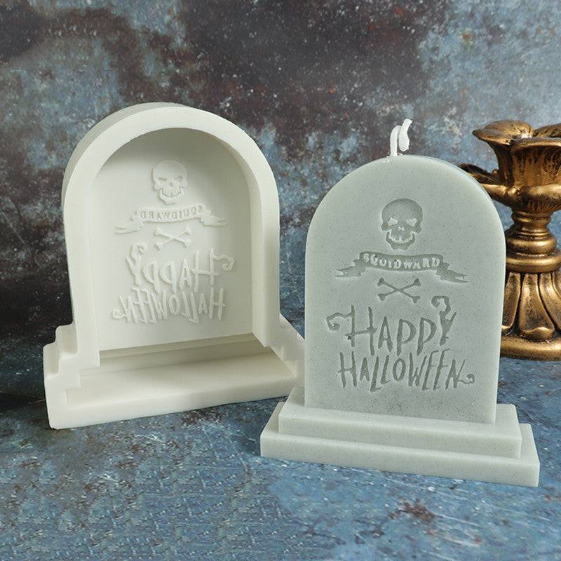 Craft Hauntingly Beautiful Halloween Tombstone Candles - Silicone Candle Mold Candles molds