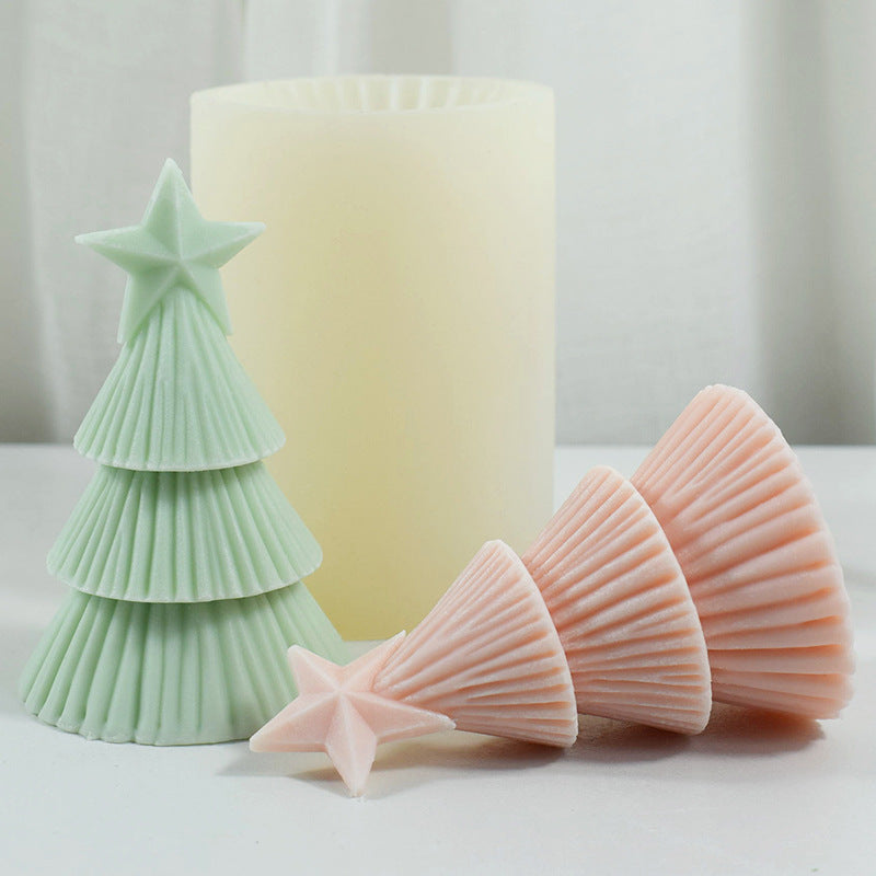 Craft Magic with Origami: 5-Point Star Christmas Tree Candle Mold Candles molds