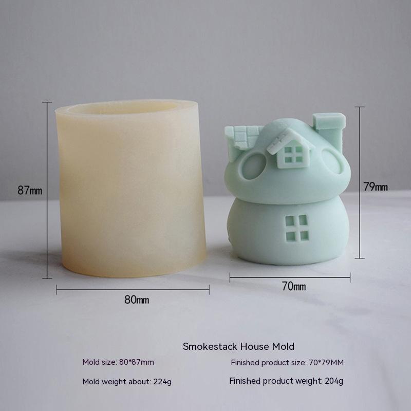 Craft Magical Moments with Adorable Mushroom House Candle Molds - Gift Enchantment! Candles molds