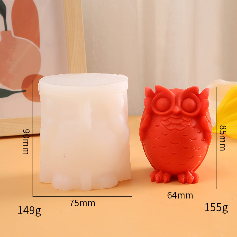 Craft Magical Owl Candles with Our Cute Owl Silicone Mold - DIY Fun Awaits! Candles molds