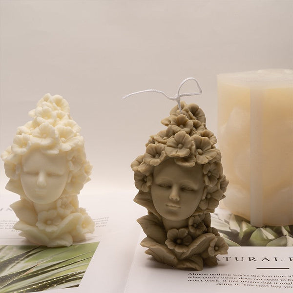 Craft Tranquility: Create Floral Aromatherapy Candles with the Fairy Flower Girl Mold Candles molds