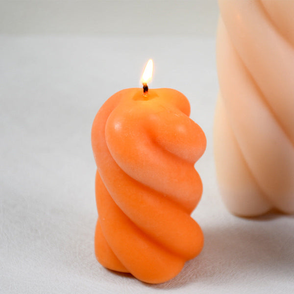 Craft Unique Candles with Vortex Pillar Silicone Mold Candles molds