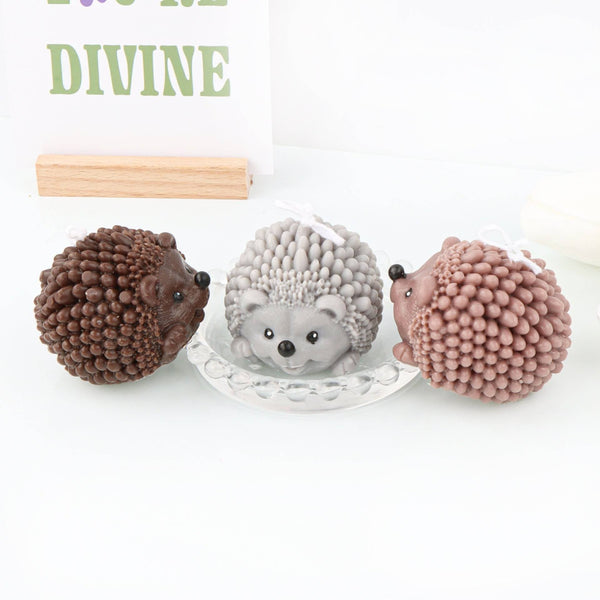 Craft Your Own Hedgehog Candles - Hedgehog Silicone Mold Candles molds
