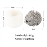 Craft Your Own Hedgehog Candles - Hedgehog Silicone Mold Candles molds