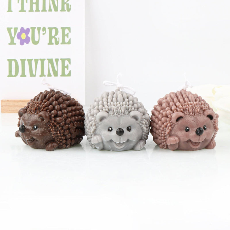 Craft Your Own Hedgehog Candles - Hedgehog Silicone Mold Candles molds