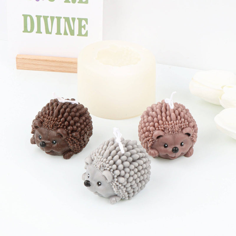 Craft Your Own Hedgehog Candles - Hedgehog Silicone Mold Candles molds