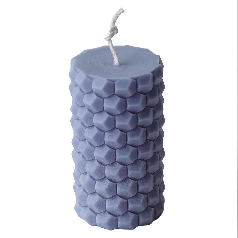 Creative Cylindrical Honeycomb Silicone Candle Mold Candles molds