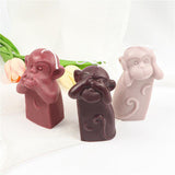 Creative Silicone Animal Shy Monkey Candle Mold Candles molds