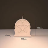 Creative Star And Moon Candle Mold Handmade Lucky Pentagram Candle Tabletop Decoration Silicone Mold Candles molds
