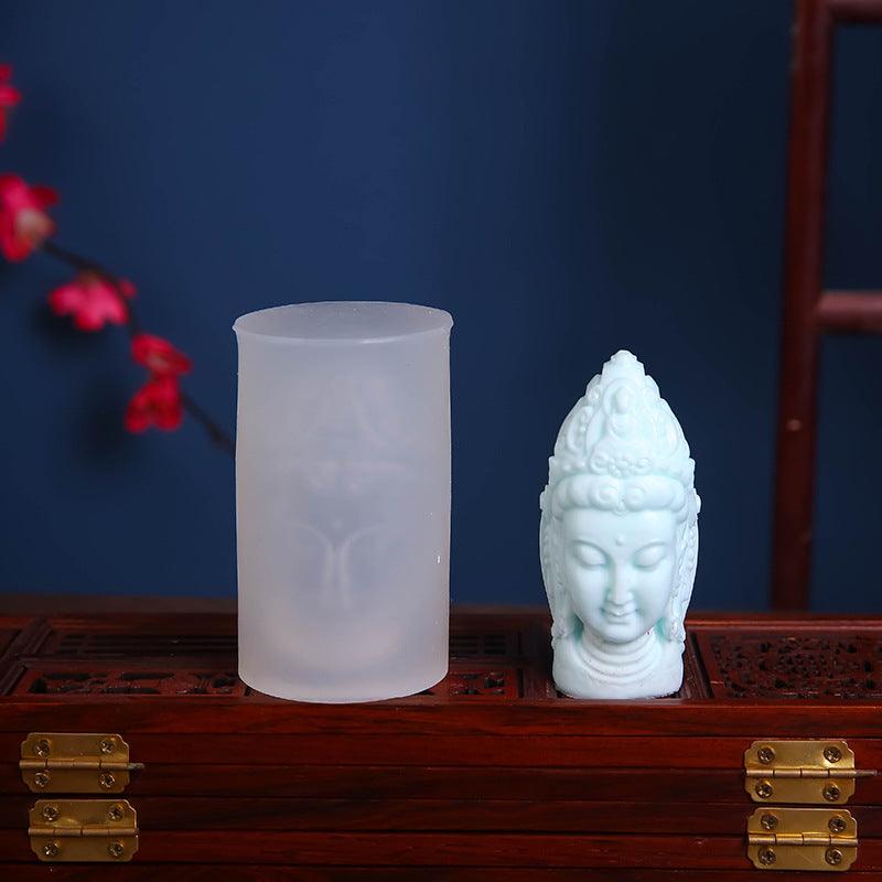 Creative Three-dimensional Buddha Statue Silicone Mold Candles molds