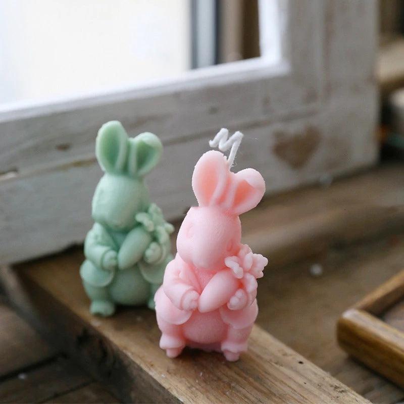 Cute Carrot Rabbit Candle Mold Candles molds