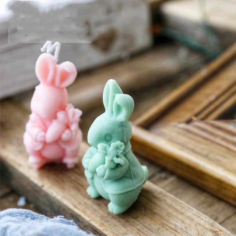 Cute Carrot Rabbit Candle Mold Candles molds