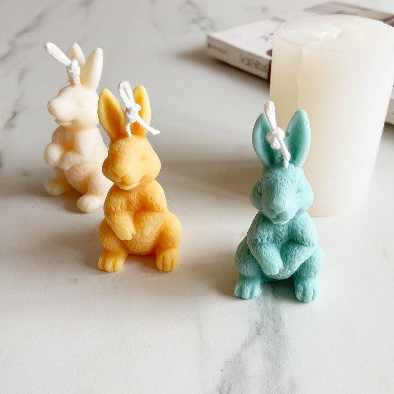 Cute Rabbit Home Decoration Scented Bunny Candle Mold Candles molds