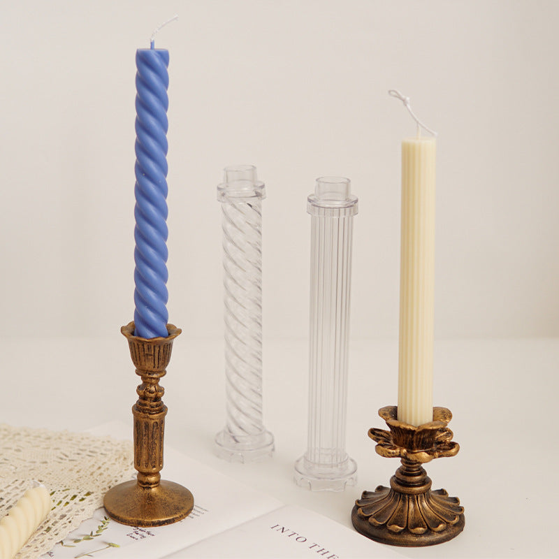 DIY Aromatherapy Candle Spiral Long Rod Acrylic Mold Candles molds