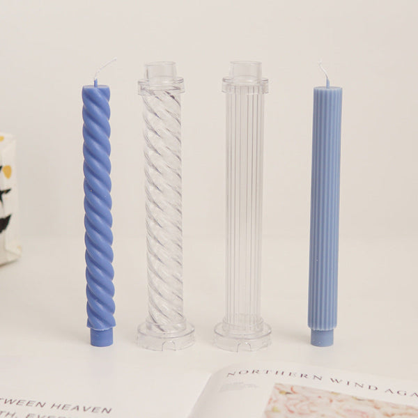 DIY Aromatherapy Candle Spiral Long Rod Acrylic Mold Candles molds