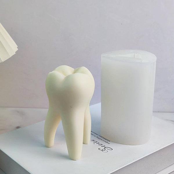 DIY Large Tooth Candle Silicone Mold Candles molds