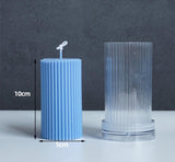 DIY Long Pole Stripe Plastic Pillar Candle Molds | Geometry Pillar Candle Molds Candles molds