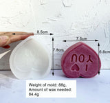 Design Custom Love-Themed Candles: DIY Valentine's Day Silicone Candle Mold Candles molds