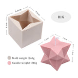 Diamond Stars Cube Silicone Candle Mold Candles molds