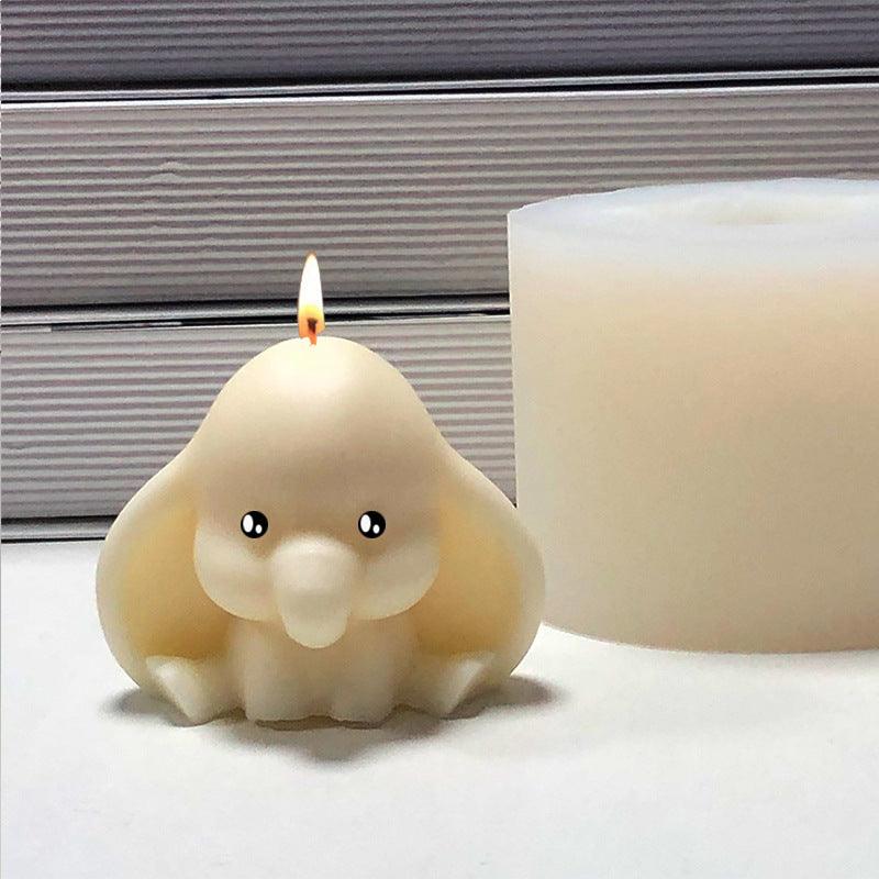 Diy Baby Elephant Candle Silicone Mold Candles molds