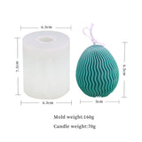 Easter Egg Silicone Candle Mold - Create Beautiful Patterned Candles for the Holiday Season Candles molds