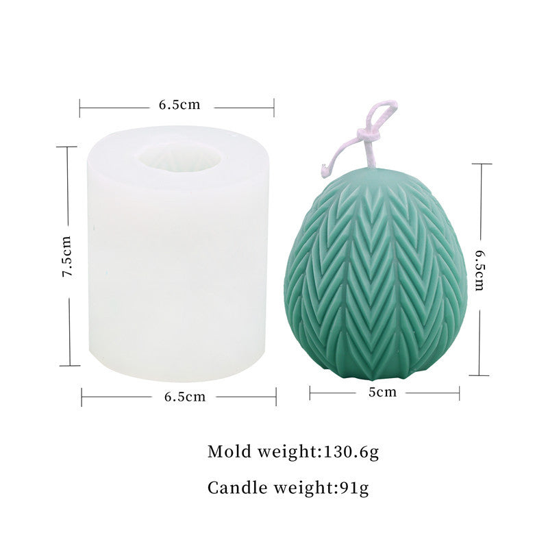 Easter Egg Silicone Candle Mold - Create Beautiful Patterned Candles for the Holiday Season Candles molds