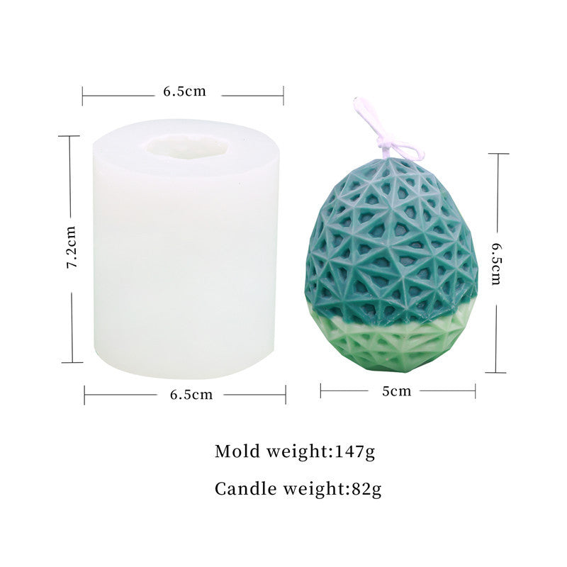 Easter Egg Silicone Candle Mold - Create Beautiful Patterned Candles for the Holiday Season Candles molds