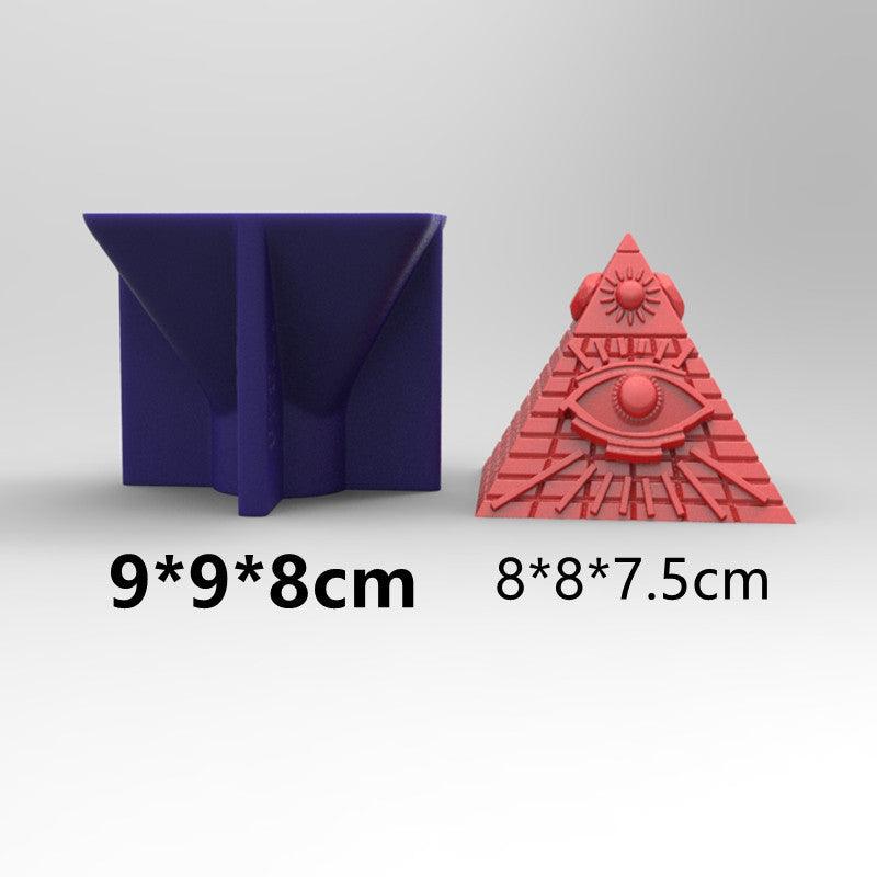 Egyptian Pyramid Candle Mold - Mystical One Eye Design Candles molds