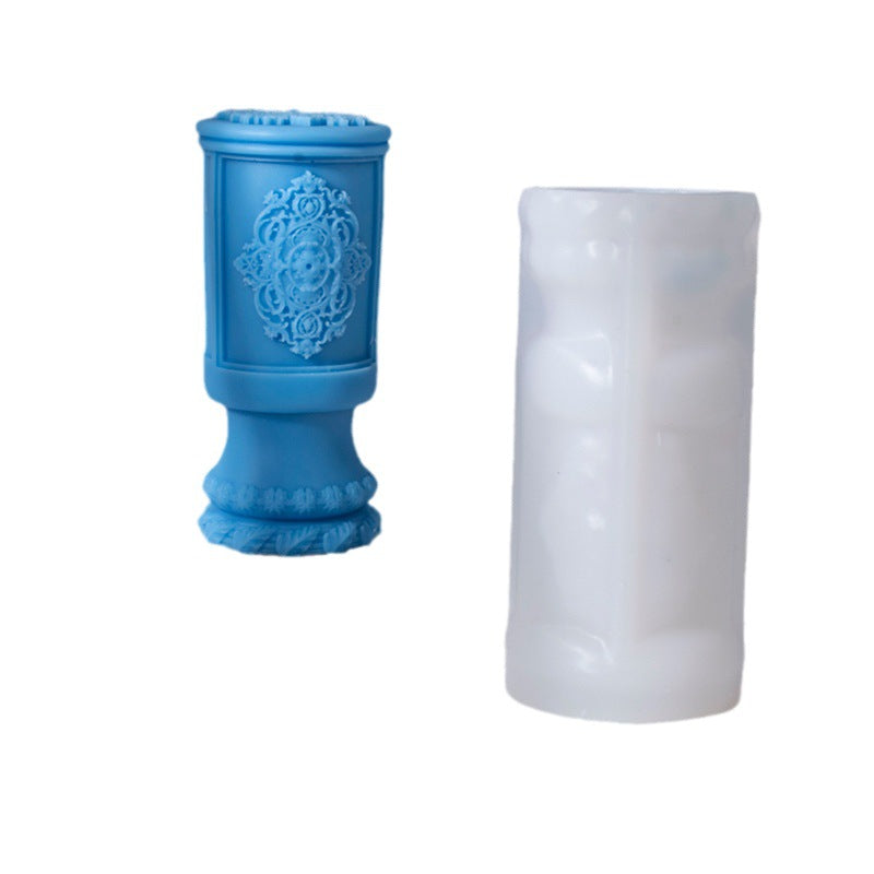 Enhance Your Space with Roman Column Aromatherapy Candle | Fragrant Stones Mold Candles molds