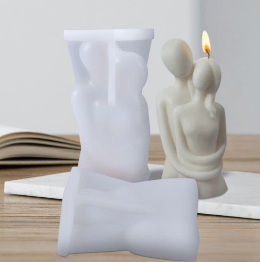 Family Hugging Couple Scented Candle Silicone Mold Candles molds