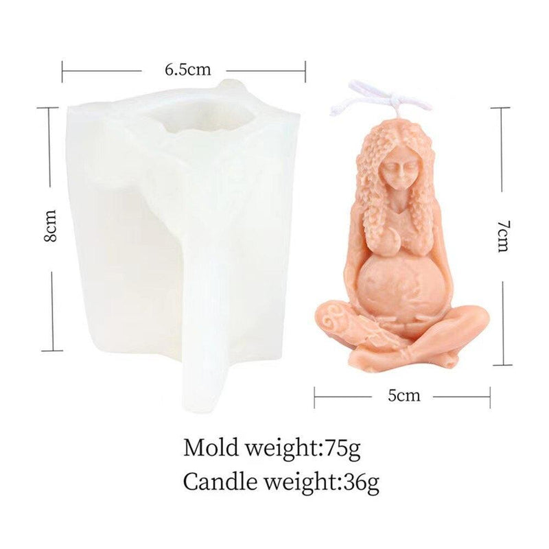 Gaia Mother Earth Silicone Candle Mold Candles molds