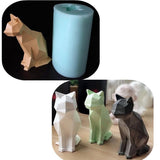 Geometric Cat silicone Candle mold Candles molds