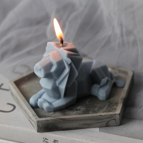 Geometric Ornaments Lion Home Decoration Candle Mold Candles molds