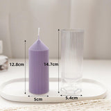 Geometric Pinstripe Apex Candle Plastic Mold Candles molds