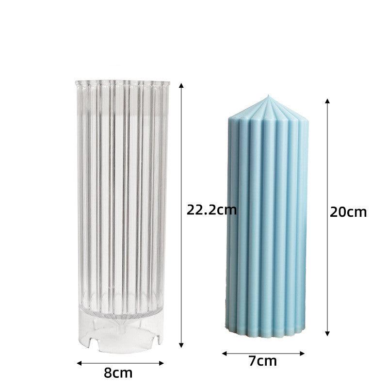 Stripe Pillar Candle Mold