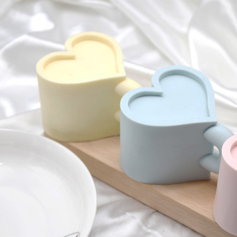 Get Cozy with our Aromatherapy Heart Mug Candle Silicone Mold Candles molds
