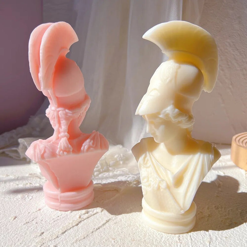 Greek Goddess Athena Statue Candle Mold