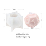 Polyhedral Dice Candle Molds Silicone